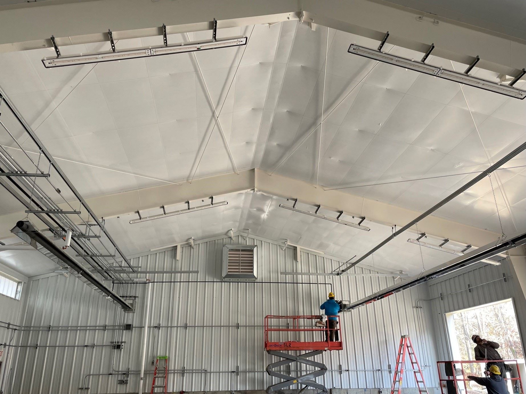 Installation of Electrical Rough Ins, Conduit, and Light Fixtures at the Maintenance Garage
